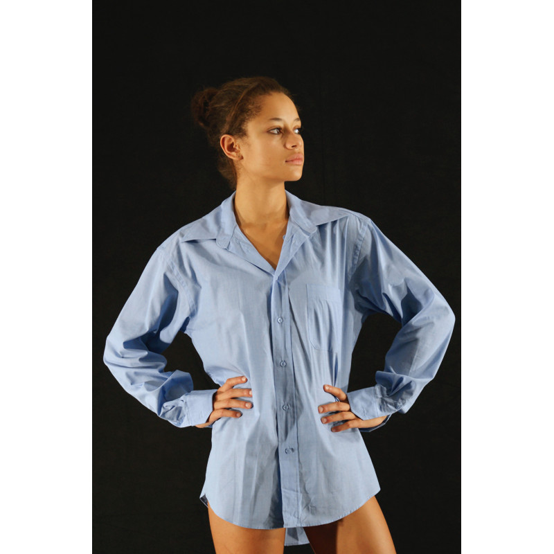 GH21C - Chemise homme bleue manches longues GH21C - Chemise homme bleue manches longues