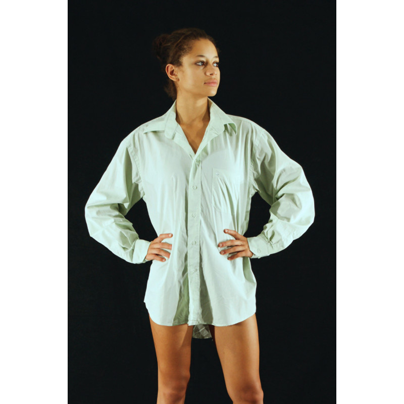 GH21D - Chemise homme verte manches longues GH21D - Chemise homme verte manches longues