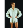 GH21D - Chemise homme verte manches longues