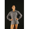 GH21G - Chemise homme grise manches longues