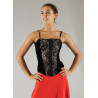 GH25B - Bustier velours noir