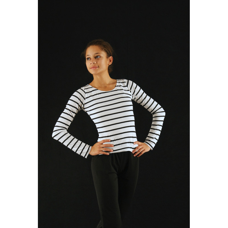 GH18N - Marinière noire et blanche GH18N - Marinière noire et blanche