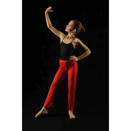 MP3R - Pantalon droit rouge en pitch