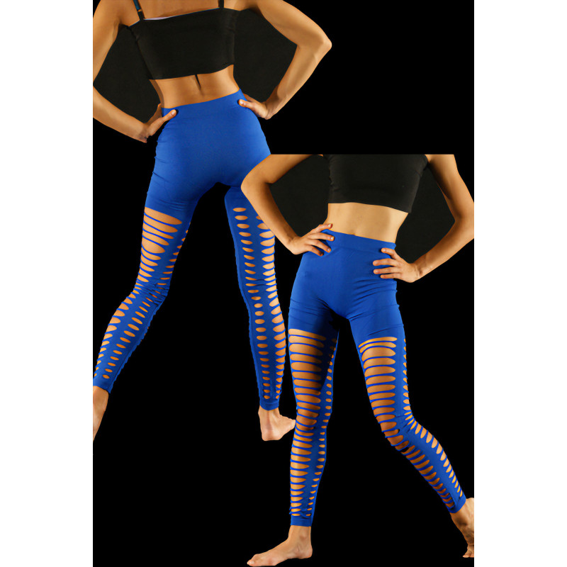 MP8B - Legging à trous bleu MP8B - Legging à trous bleu