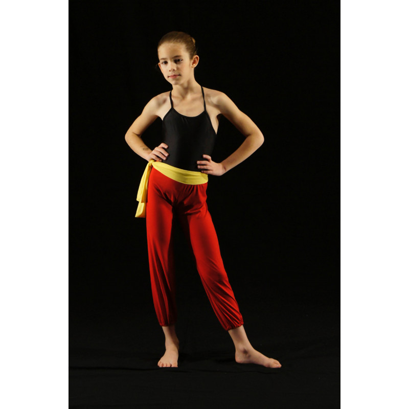 MP13 - Sarouel rouge avec ceinture jaune MP13 - Sarouel rouge avec ceinture jaune