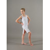 MR5 - Robe 2 pans blanche avec shorty