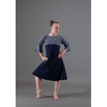 MR6 - Robe sirène-Marin bleu marine