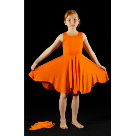 PR32A - Robe goutte orange