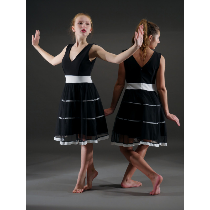GR25A - Robe noire et blanche GR25A - Robe noire et blanche