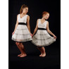 GR25B - Robe blanche et noire